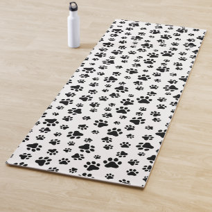 Esterilla De Yoga Patrón de garras, garras de perro, negro y blanco