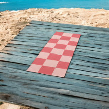 Patrón de Gingham de Red Checkered Rosa