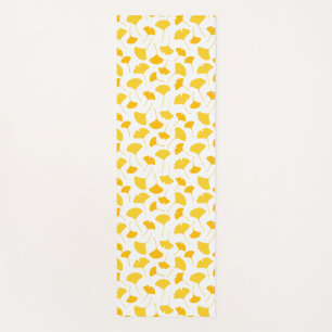 Esterilla De Yoga Patrón de hoja de Ginkgo amarillo