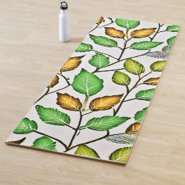 Esterilla De Yoga Patrón de hojas vívidas de moda