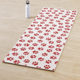 Esterilla De Yoga Patrón de huellas de patas, patas de perro, patas