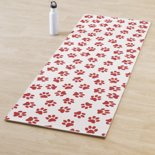 Esterilla De Yoga Patrón de huellas de patas, patas de perro, patas 