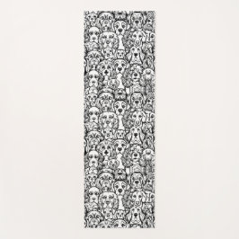 Esterilla De Yoga Patrón de la cabeza del perro