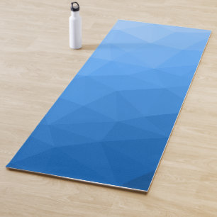 Esterilla De Yoga Patrón de malla geométrica con gradiente azul clar