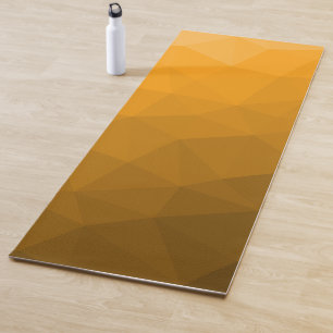 Esterilla De Yoga Patrón de malla geométrica con gradiente naranja