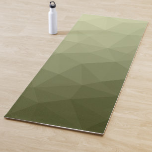 Esterilla De Yoga Patrón de malla geométrica con gradiente verde de 