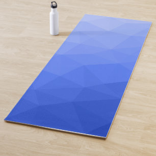 Esterilla De Yoga Patrón de malla geométrica de gradiente azul oscur