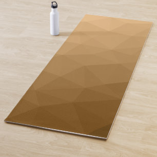Esterilla De Yoga Patrón de malla geométrica de gradiente marrón