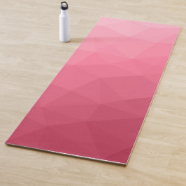 Esterilla De Yoga Patrón de malla geométrica degradada de luz rosa