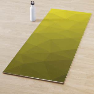 Esterilla De Yoga Patrón de malla geométrica gradiente amarillo