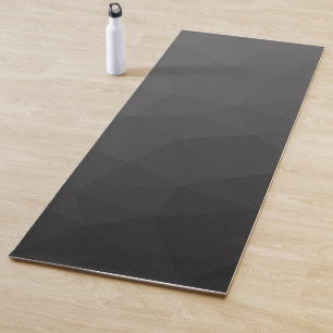 Esterilla De Yoga Patrón de malla geométrica gradiente gris oscuro