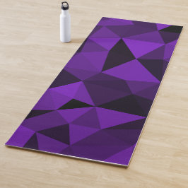 Esterilla De Yoga Patrón de malla geométrica negro morado
