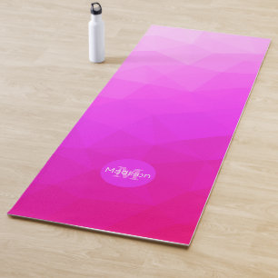 Esterilla De Yoga Patrón de malla geométrica púrpura caliente Monogr
