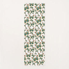 Esterilla De Yoga Patrón de mariposa de gradiente azul