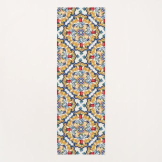 Esterilla De Yoga Patrón de mosaico colorido de mallica siciliana