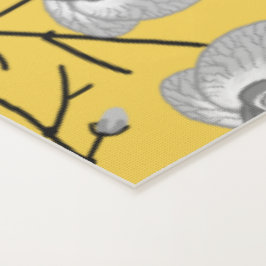 Esterilla De Yoga patrón de mostaza de orquídea