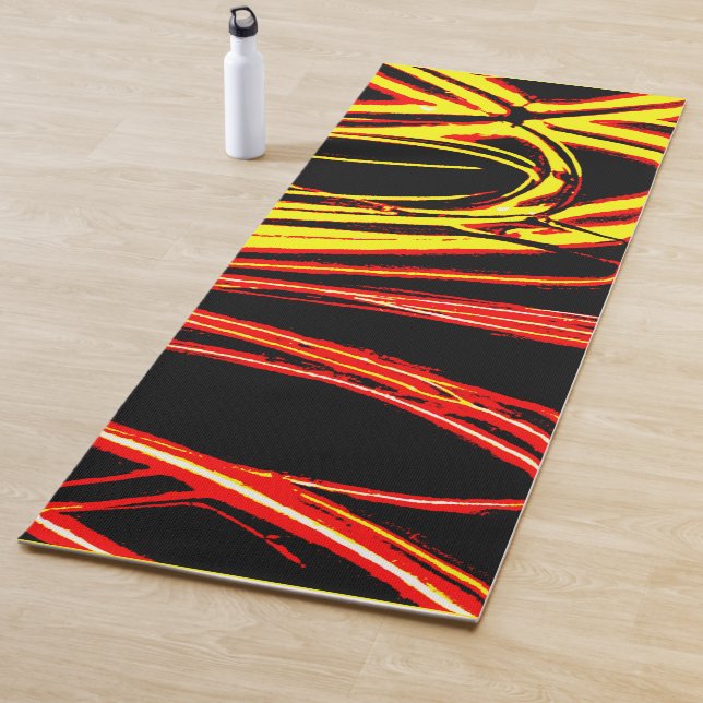 Esterilla De Yoga Patrón de Neon Hues vibrante radiante (In situ)