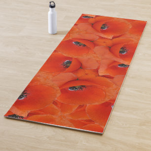 Esterilla De Yoga Patrón de opio rojo