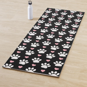 Esterilla De Yoga Patrón De Patas, Patas De Perro, Patas Blancas, Co