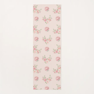 Esterilla De Yoga Patrón de Peonía Rosa y Rosa