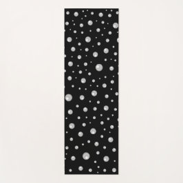 Esterilla De Yoga Patrón de perla en fondo negro