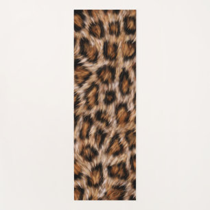 Esterilla De Yoga Patrón de piel marrón de gato leopardo de Jaguar-2