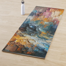 Esterilla De Yoga Patrón de pintura texturizada gruesa