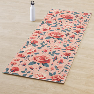Esterilla De Yoga Patrón de Rapsodia Rosa