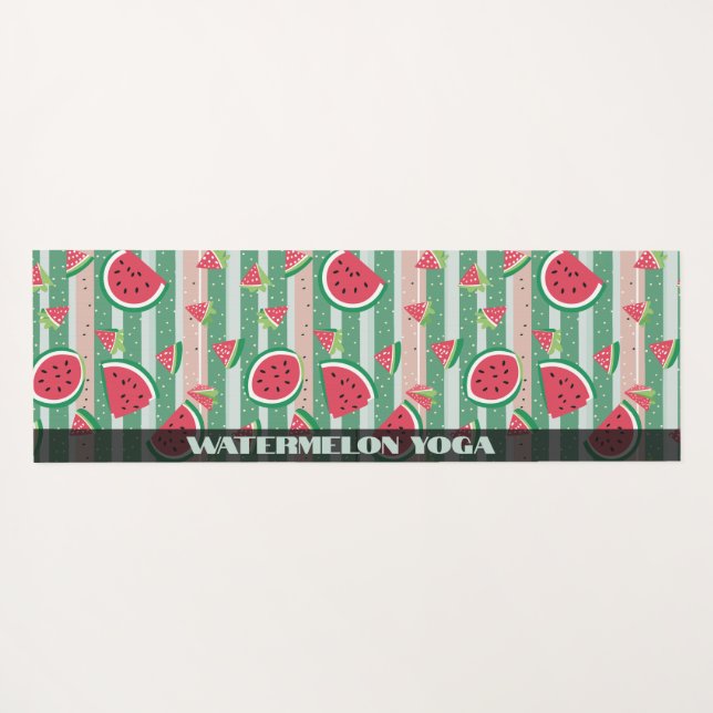 Esterilla De Yoga Patrón de sandía (Reverso (horizontal))