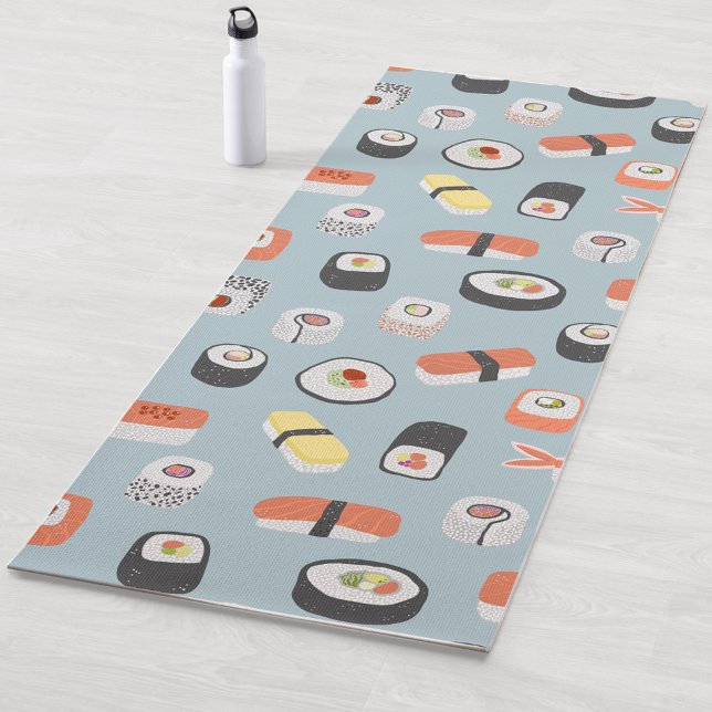 Esterilla De Yoga Patrón de sushi (Fun Japanese Sushi yoga mat)