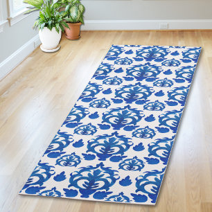 Esterilla De Yoga Patrón de Toile Francés Azul