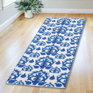 Esterilla De Yoga Patrón de Toile Francés Azul