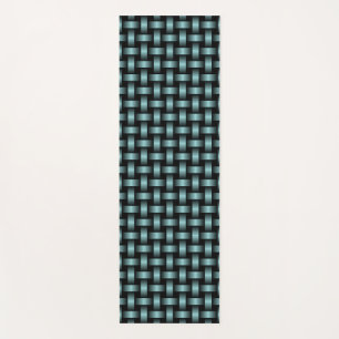 Esterilla De Yoga Patrón de trapo negro azul