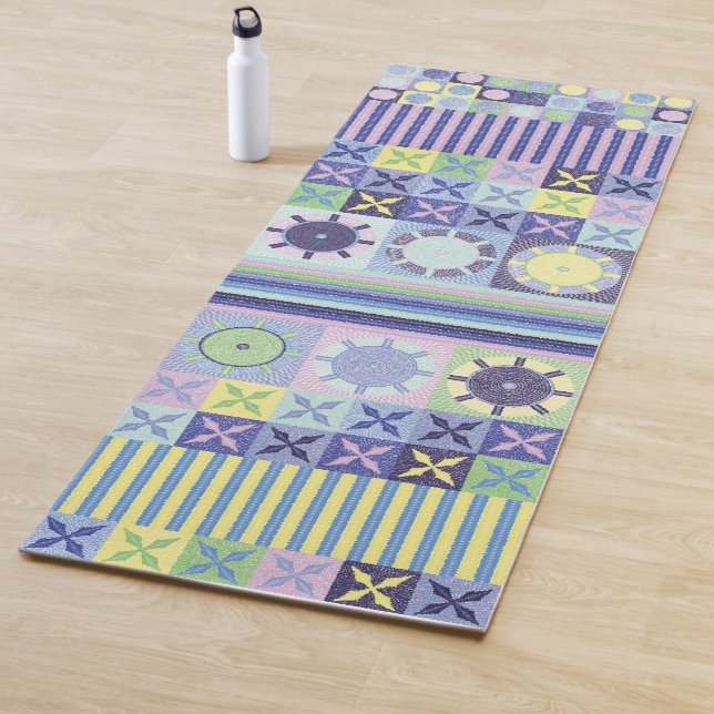 Esterilla De Yoga Patrón de una manta crujiente de Bonito de Nanna (In situ)