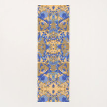 Patrón exclusivo del amarillo azul de abstrack