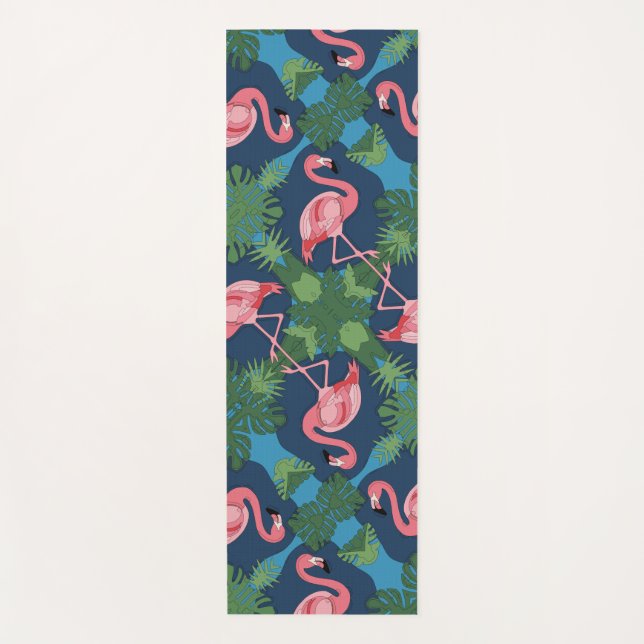 Esterilla De Yoga Patrón Flamingo Rosa bonito (Anverso)