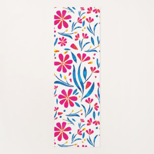 Esterilla De Yoga Patrón floral ascendente personalizado