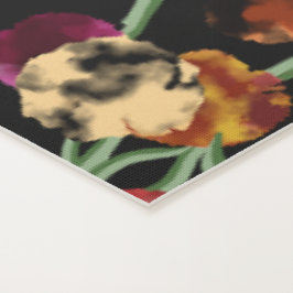 Esterilla De Yoga Patrón floral brillante con follaje verde