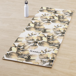 Esterilla De Yoga Patrón floral cúbano de fauna selvática exótica