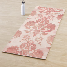 Patrón Floral Vintage Acuarela Damask Rosa