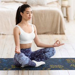 Esterilla De Yoga Patrón folclórico tribal festivo