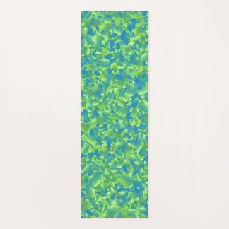 Esterilla De Yoga Patrón geométrico abstracto verde azul