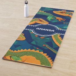 Esterilla De Yoga Patrón Geométrico Colorido Lizard Personalizado