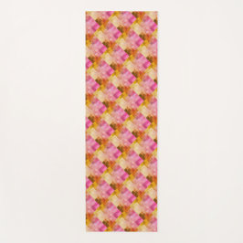 Esterilla De Yoga Patrón geométrico de acuarela rosa