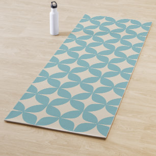 Esterilla De Yoga Patrón geométrico simple lindo Pastel azul Verde a