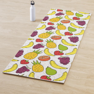 Esterilla De Yoga Patrón ininterrumpido de frutas Patrón de superf