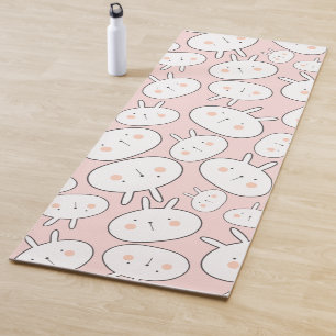 Esterilla De Yoga Patrón Kawaii de conejos grandes