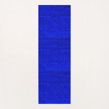 Patrón mesopotamiano sumeriano antiguo azul