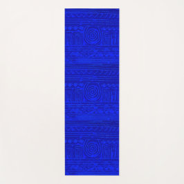 Esterilla De Yoga Patrón mesopotamiano sumeriano antiguo azul