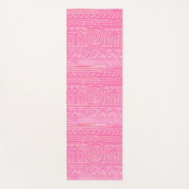 Esterilla De Yoga Patrón mesopotamiano sumeriano antiguo rosado
